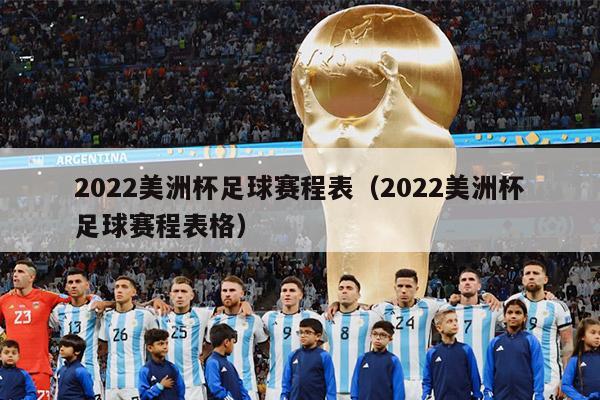 2022美洲杯足球赛程表（2022美洲杯足球赛程表格）