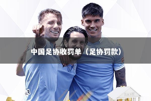 中国足协收罚单（足协罚款）