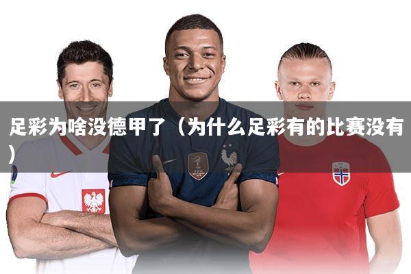 足彩为啥没德甲了(为什么足彩有的比赛没有)