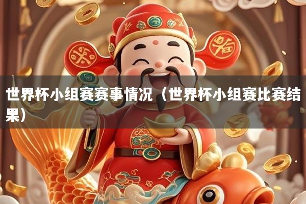 世界杯小组赛赛事情况（世界杯小组赛比赛结果）
